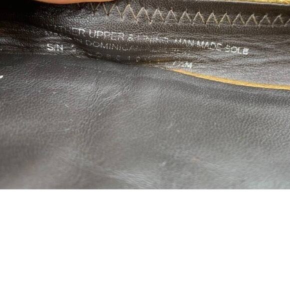 Tory Burch Reva Gold Leather Ballet Flats Women’s Shoes Logo Medallion 7.5 - Picture 5 of 12